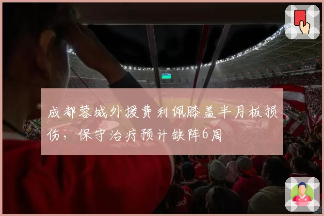 成都蓉城外援费利佩膝盖半月板损伤，保守治疗预计缺阵6周